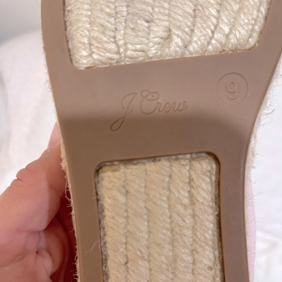 J.Crew like new pink canvas espadrilles size 9 - Picture 3 of 5
